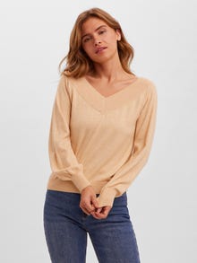 Vero Moda VMHOLLY Pullover -Beige - 10264394
