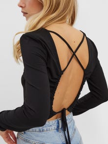 Vero Moda VMVALENTINA Top -Black - 10264450