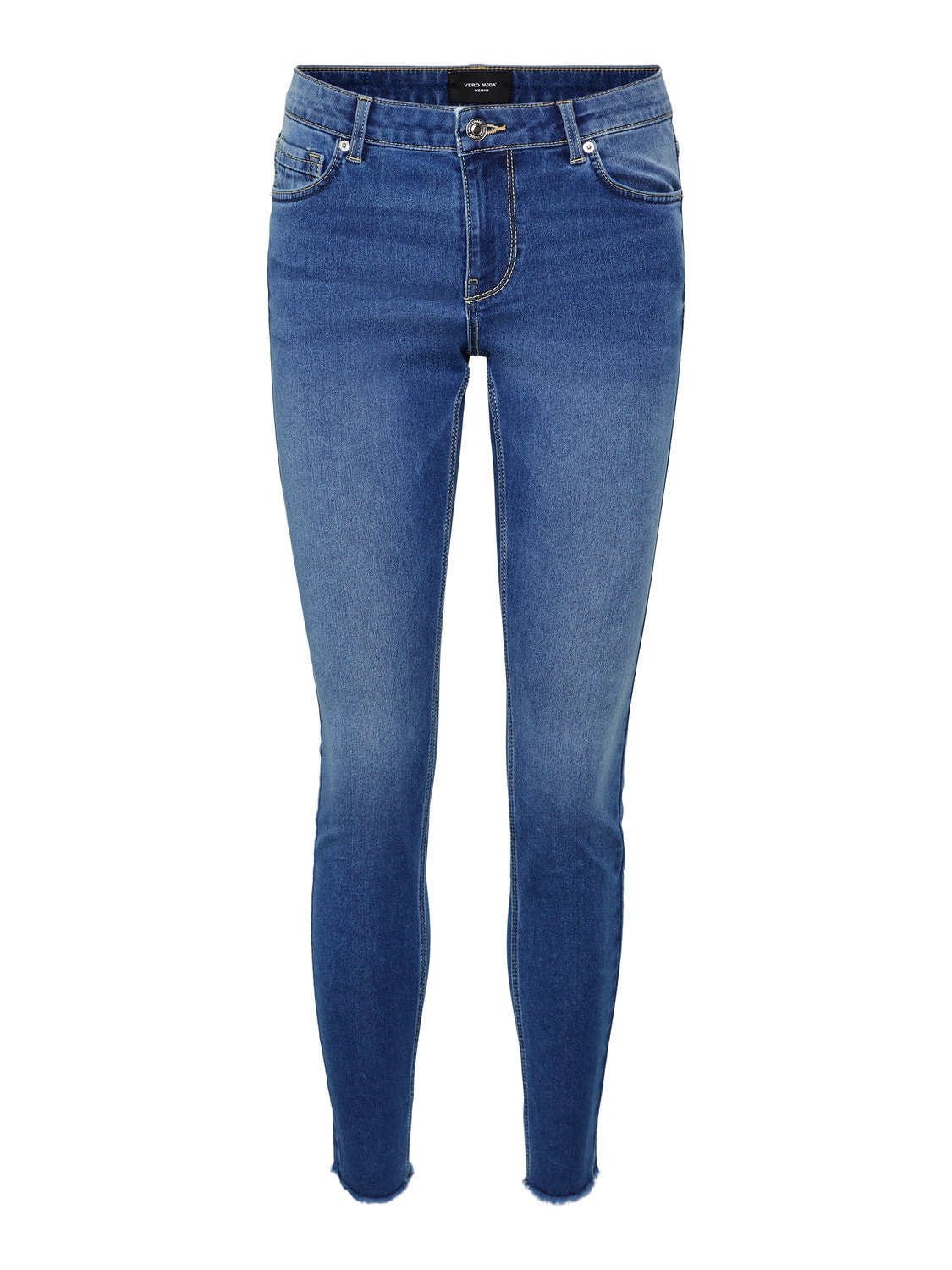 Vero Moda VMLYDIA Låg midja Skinny Fit Jeans -Medium Blue Denim - 10264590