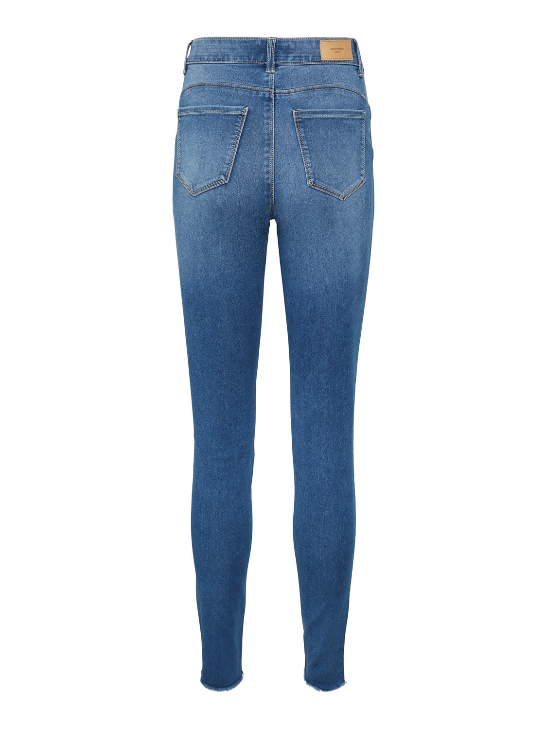 Vero Moda VMSEVEN Medelhög midja Slim Fit Jeans -Medium Blue Denim - 10264598