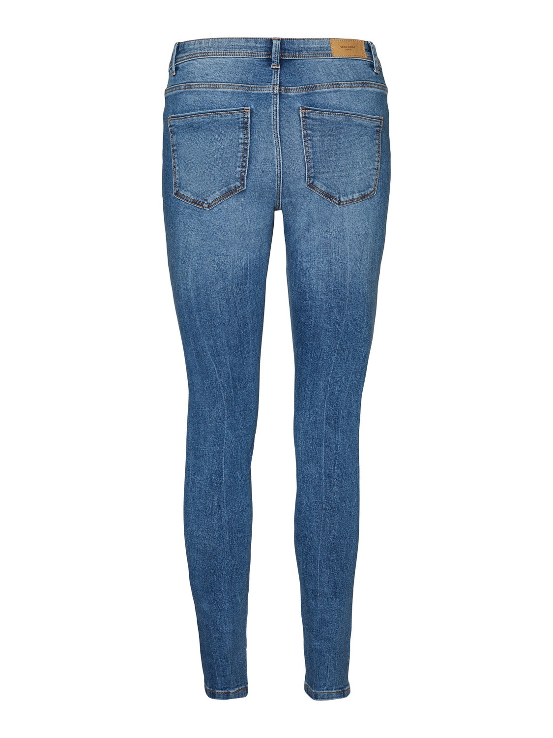 Vero Moda VMTANYA Medelhög midja Skinny Fit Jeans -Medium Blue Denim - 10264629