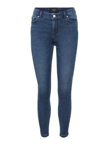 Vero Moda VMLYDIA Lavt snitt Skinny Fit Jeans -Dark Blue Denim - 10264668