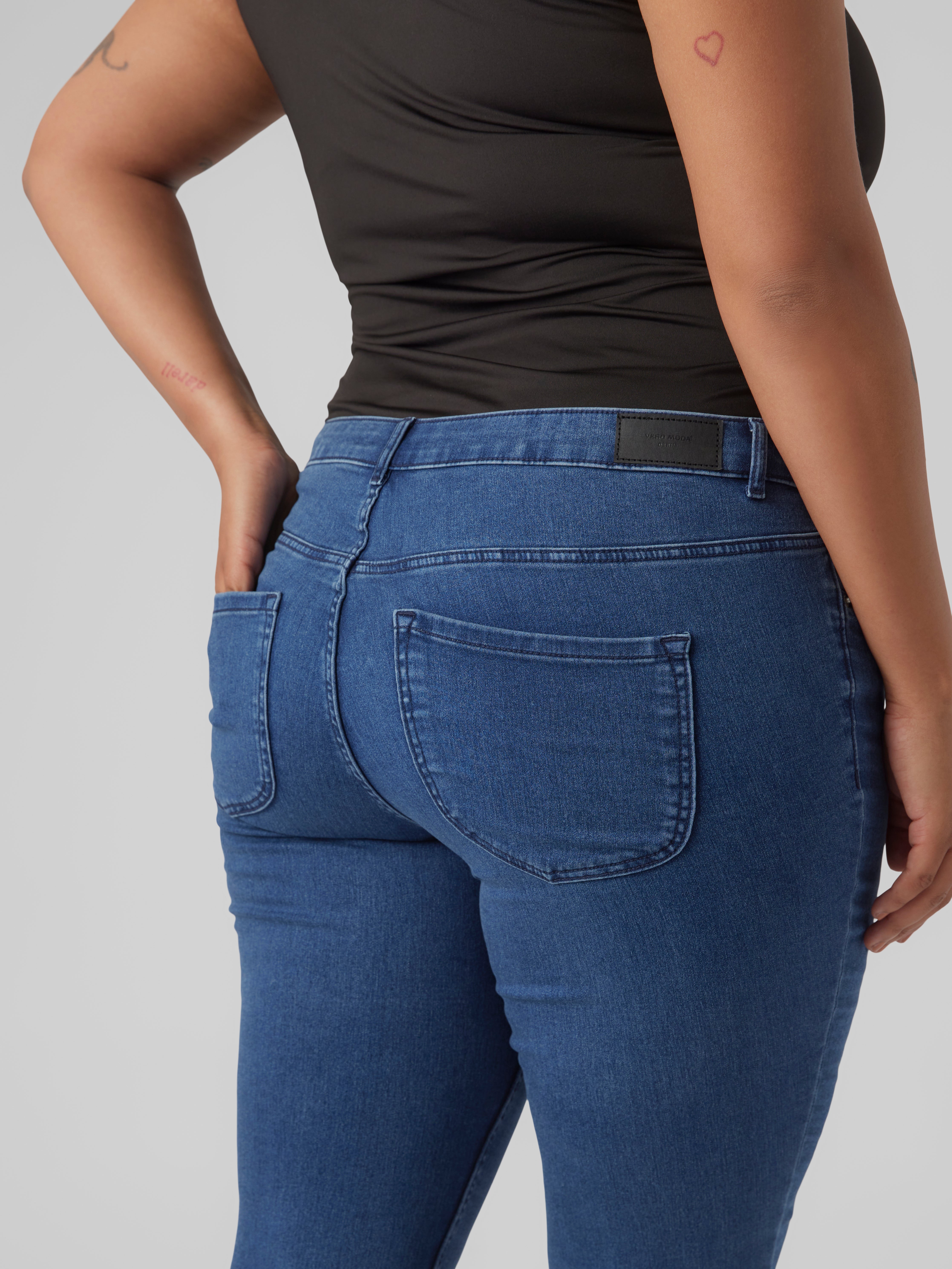 Cheap plus size hot sale low rise jeans