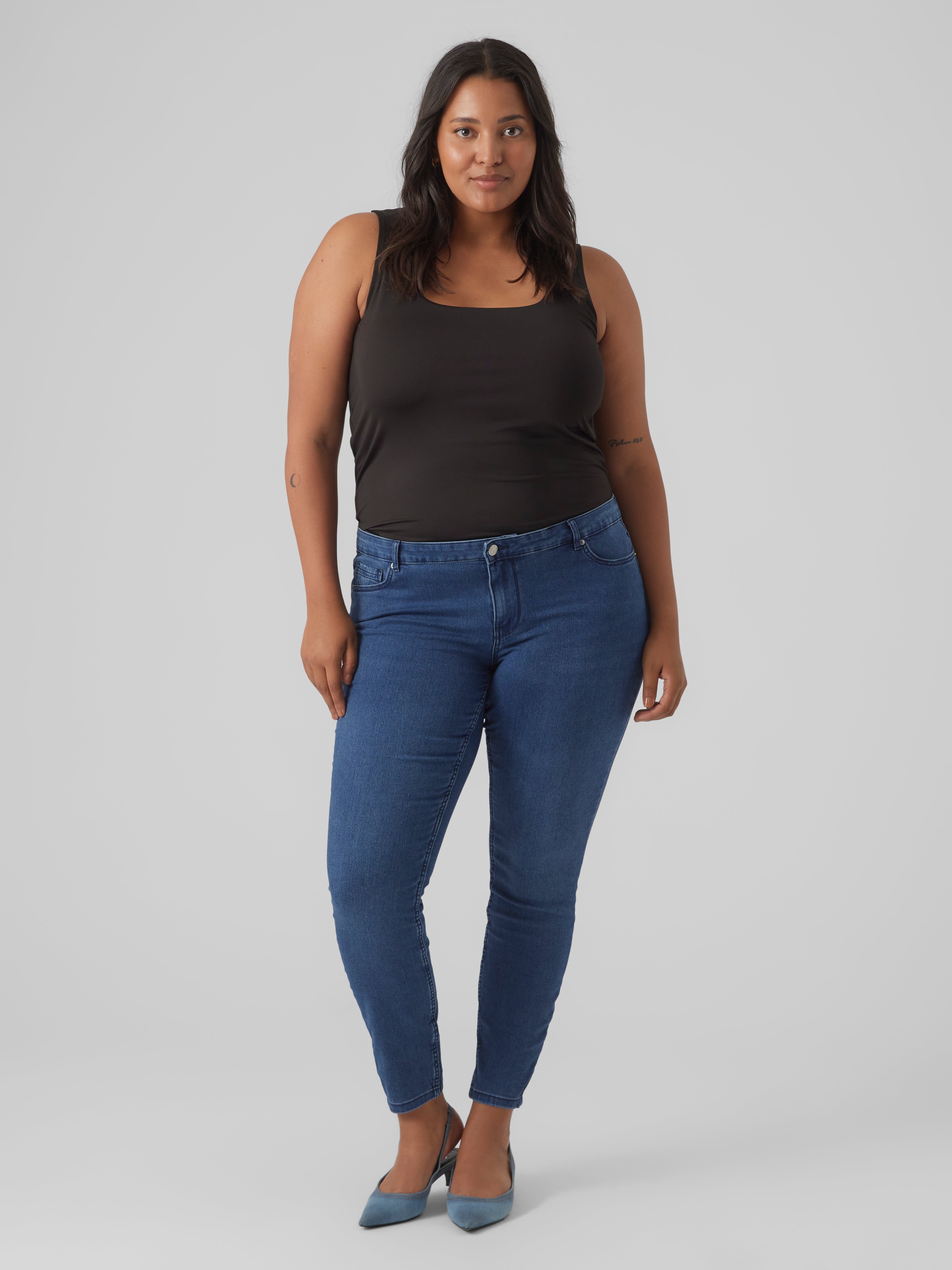VMLYDIA Niedrige Taille Skinny Fit Jeans