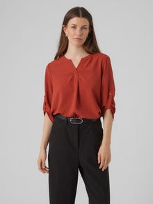 Vero Moda VMELVA Shirt -Red Ochre - 10264727