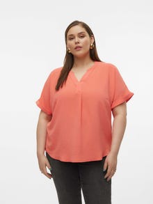 Vero Moda VMCELVA Overhemd -Georgia Peach - 10264798