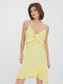 Vero Moda VMLEE Kurzes Kleid -Lemon Meringue - 10264887