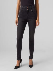 Vero Moda VMSOPHIA Høj talje Skinny fit Jeans -Black Denim - 10265007