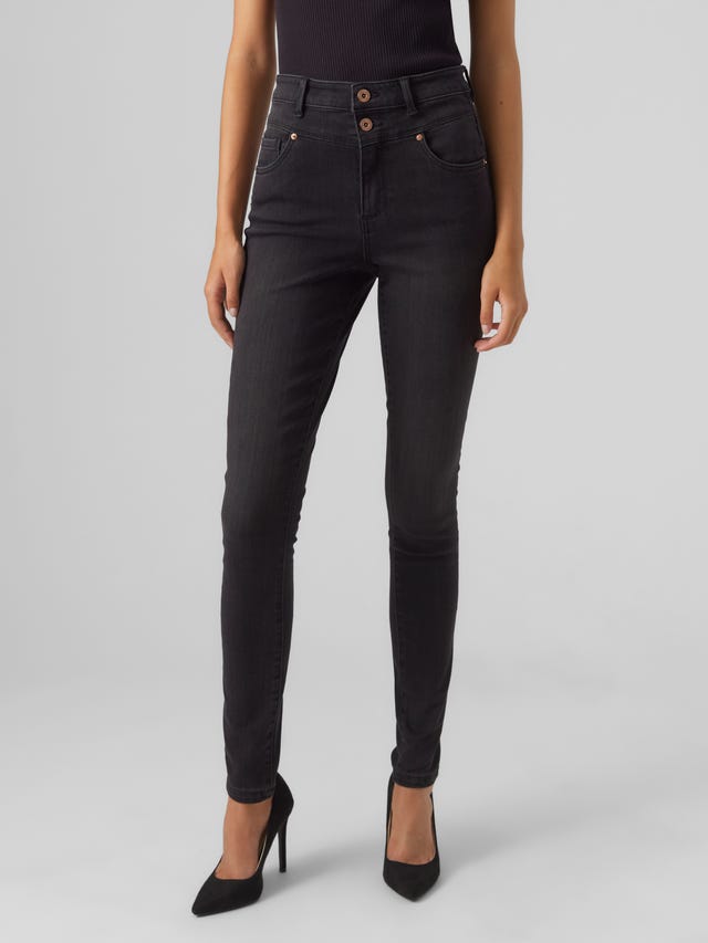 VERO MODA skinny jeans VMFLASH grey denim | wehkamp VERO MODA skinny jeans VMFLASH grey denim | wehkamp