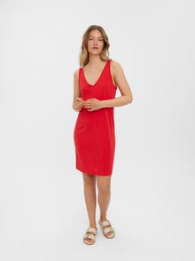 Vero Moda VMFILLI Long dress -High Risk Red - 10265015