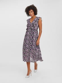Vero Moda VMLOUI Long dress -Black - 10265162