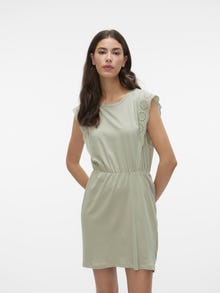 Vero Moda VMHOLLYN Kort klänning -Desert Sage - 10265206