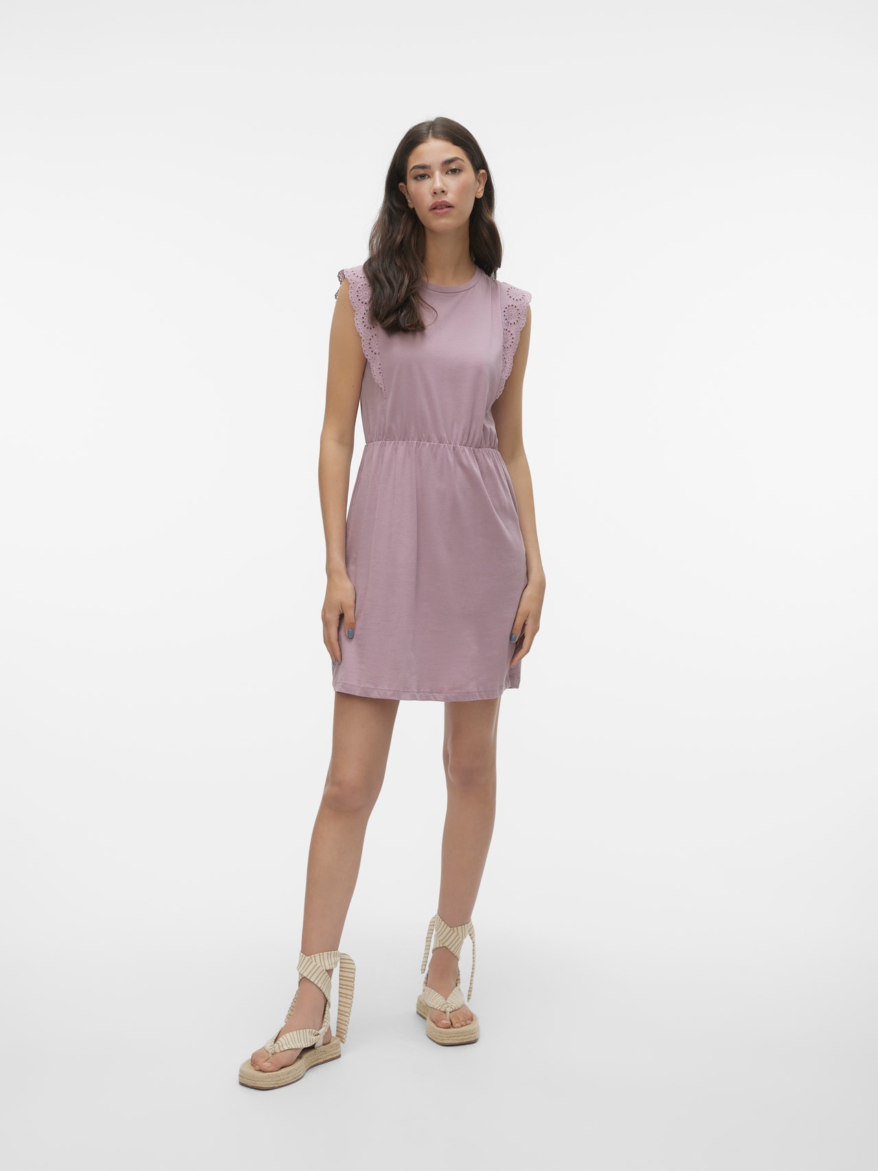 Vero Moda VMHOLLYN Krótka sukienka -Elderberry - 10265206