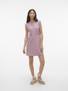 Vero Moda VMHOLLYN Kort klänning -Elderberry - 10265206