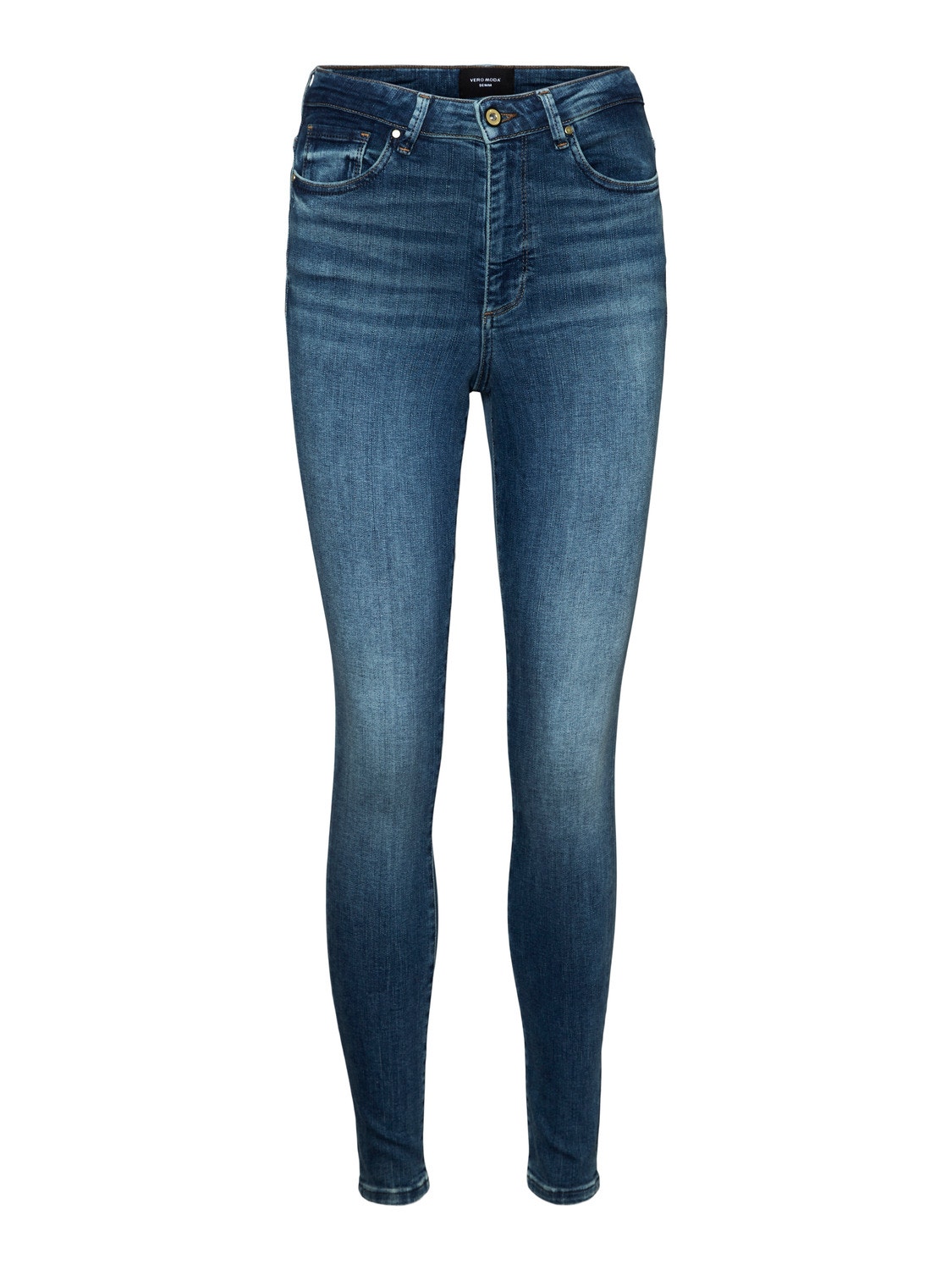 Vero Moda VMSOPHIA Hög midja Skinny Fit Jeans -Medium Blue Denim - 10265408