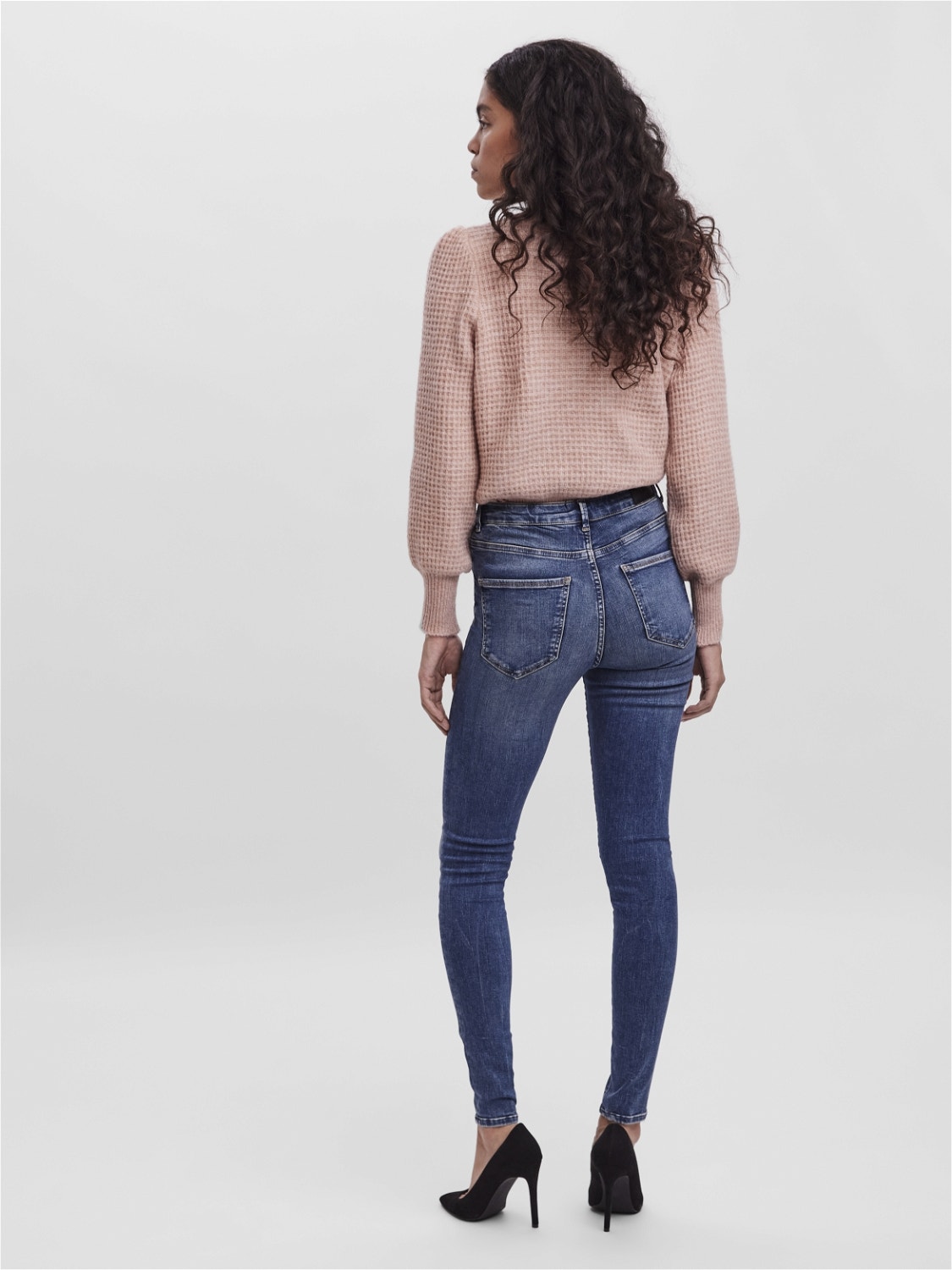 Vero Moda VMSOPHIA Wysoki stan Krój skinny Jeans -Medium Blue Denim - 10265408