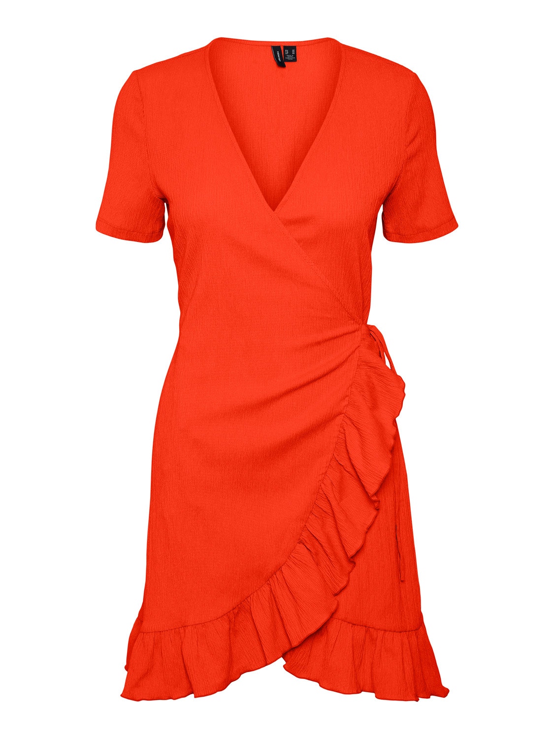 Vero Moda VMHAYA Kort klänning -Spicy Orange - 10265446