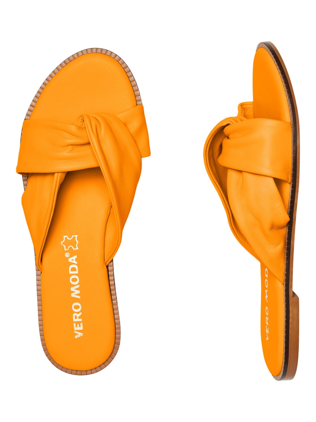 Round toe Sandal | Medium Orange | Vero Moda®
