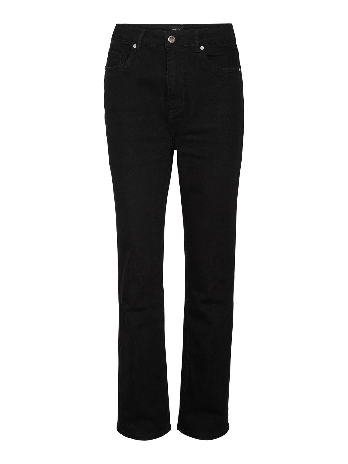 Vero Moda VMDREW Hohe Taille Gerade geschnitten Jeans -Black Denim - 10265647