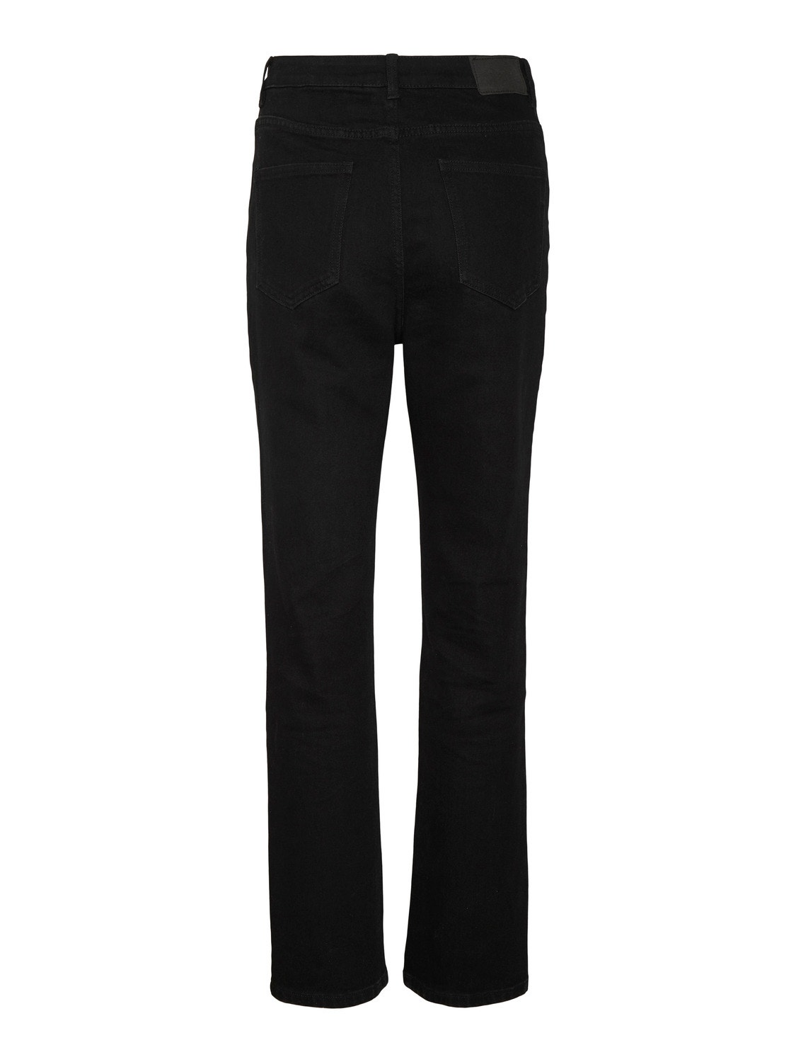 Vero Moda VMDREW Hohe Taille Gerade geschnitten Jeans -Black Denim - 10265647