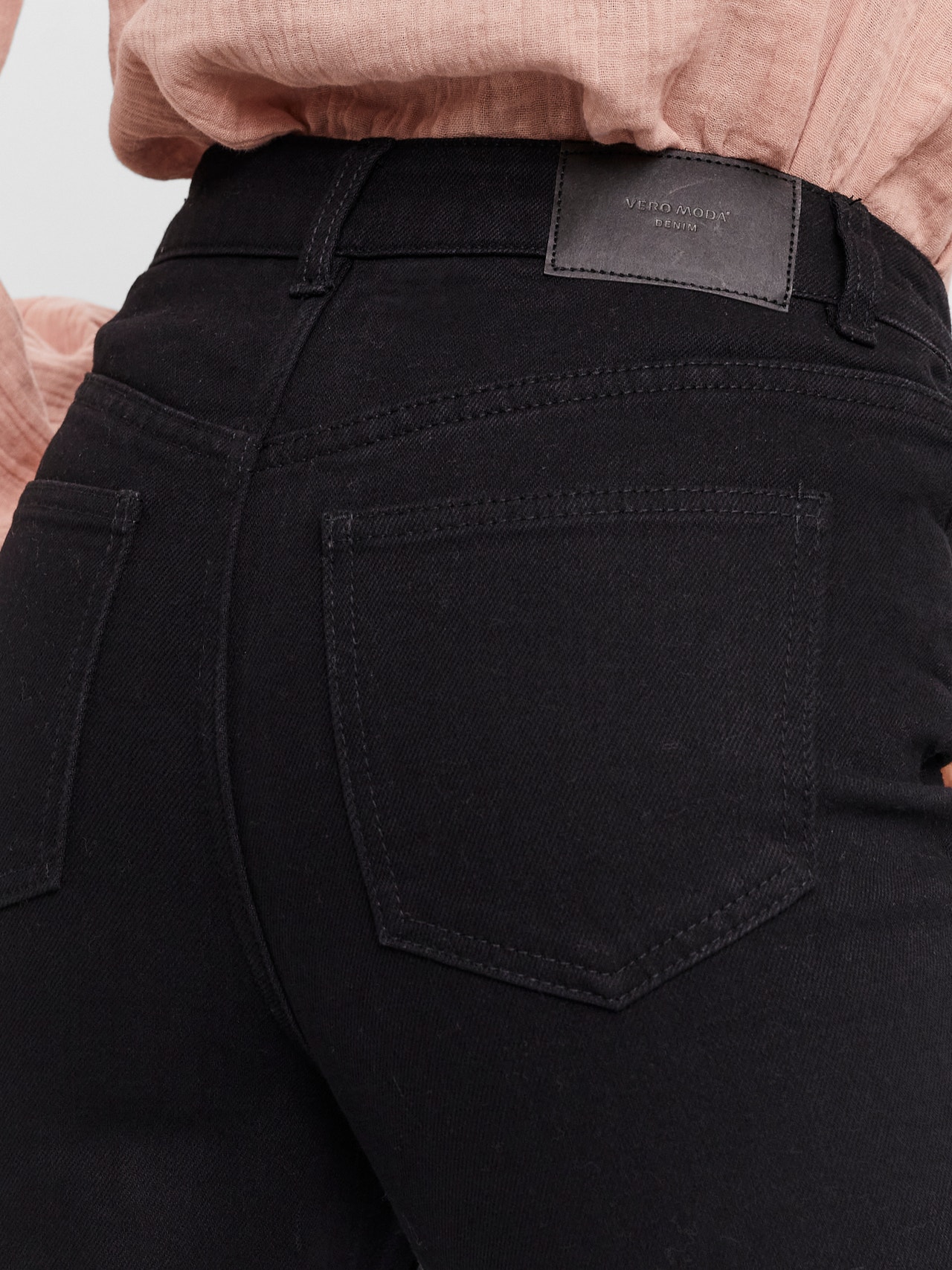 Vero Moda VMDREW Rak passform Jeans -Black Denim - 10265647