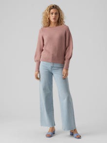 Vero Moda VMWAFFY Pullover -Woodrose - 10265651