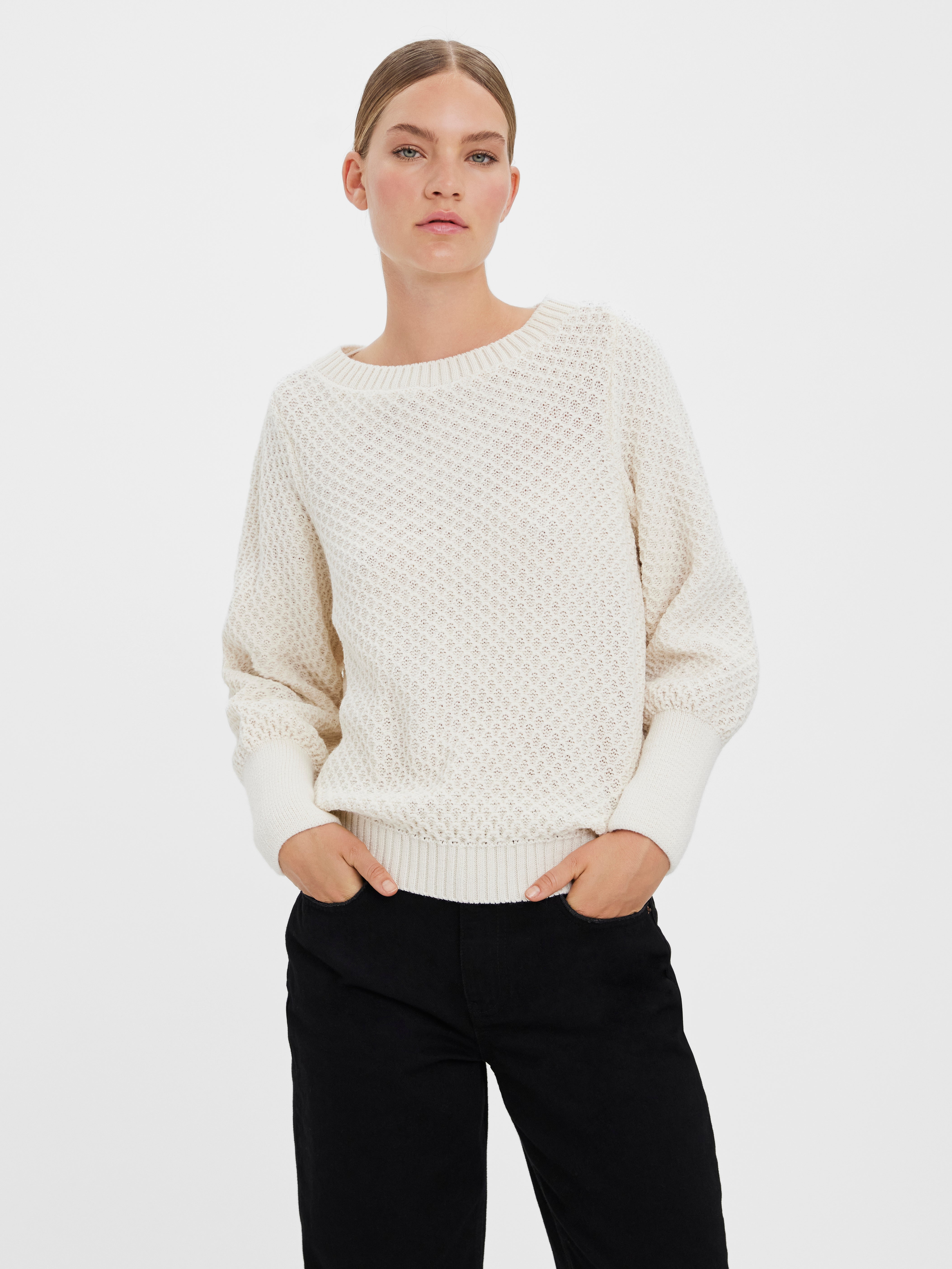 Open knit jumper with X jacquard print ASOS Kleidung Pullover & Strickjacken Pullover Strickpullover 
