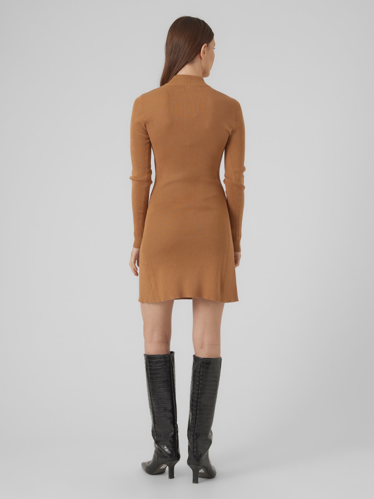 Vero Moda VMWILLOW Krótka sukienka -Tobacco Brown - 10265658