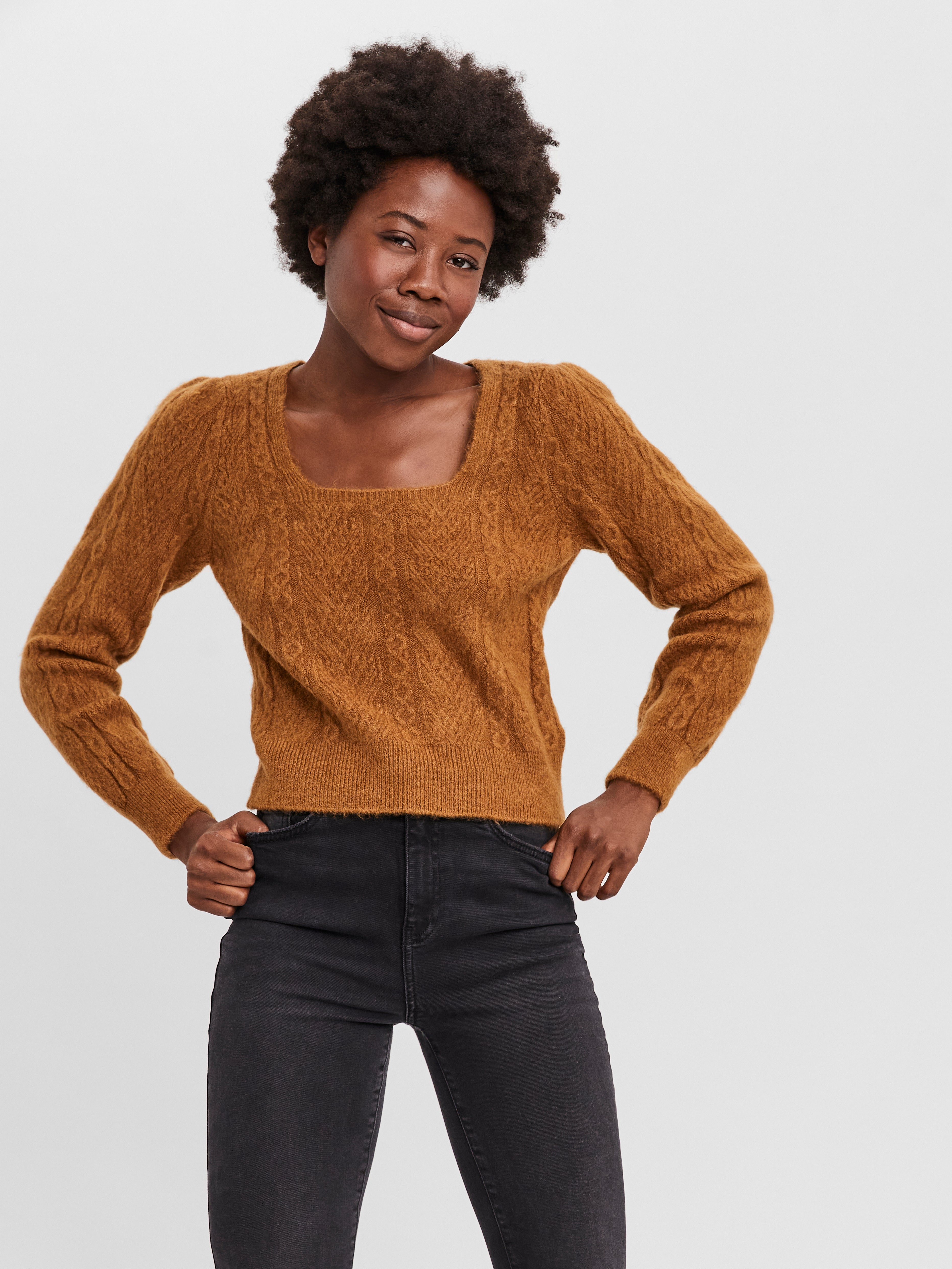 Square Neck Pullover with 60% discount 