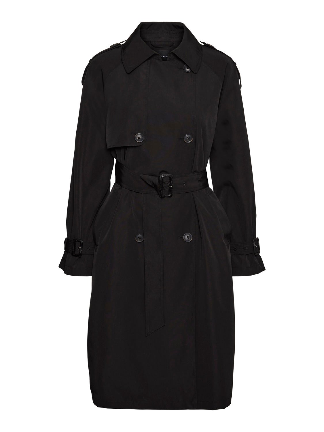 Vero moda black deals trench coat