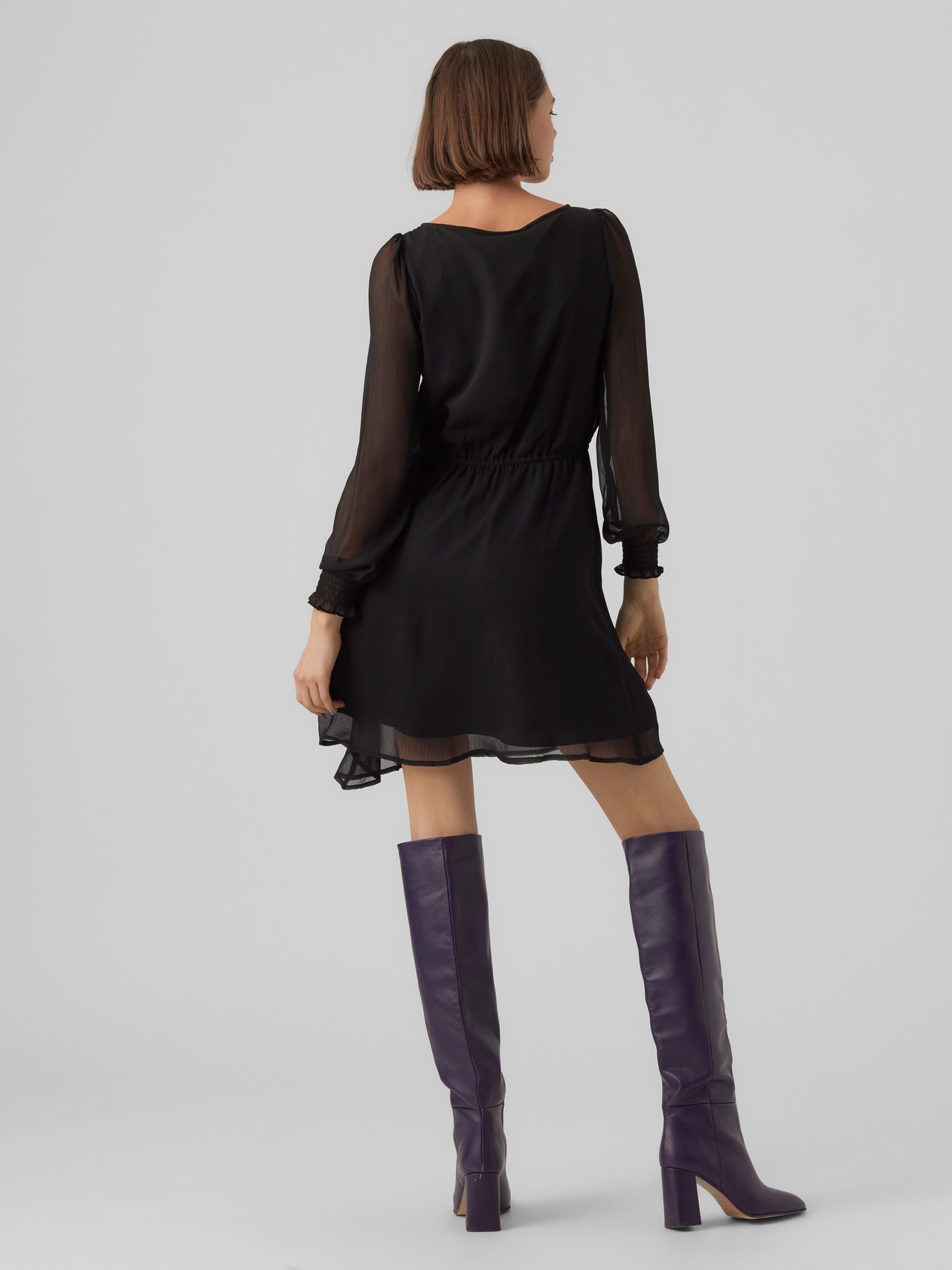 Vero Moda VMMALLY Długa sukienka -Black - 10266053
