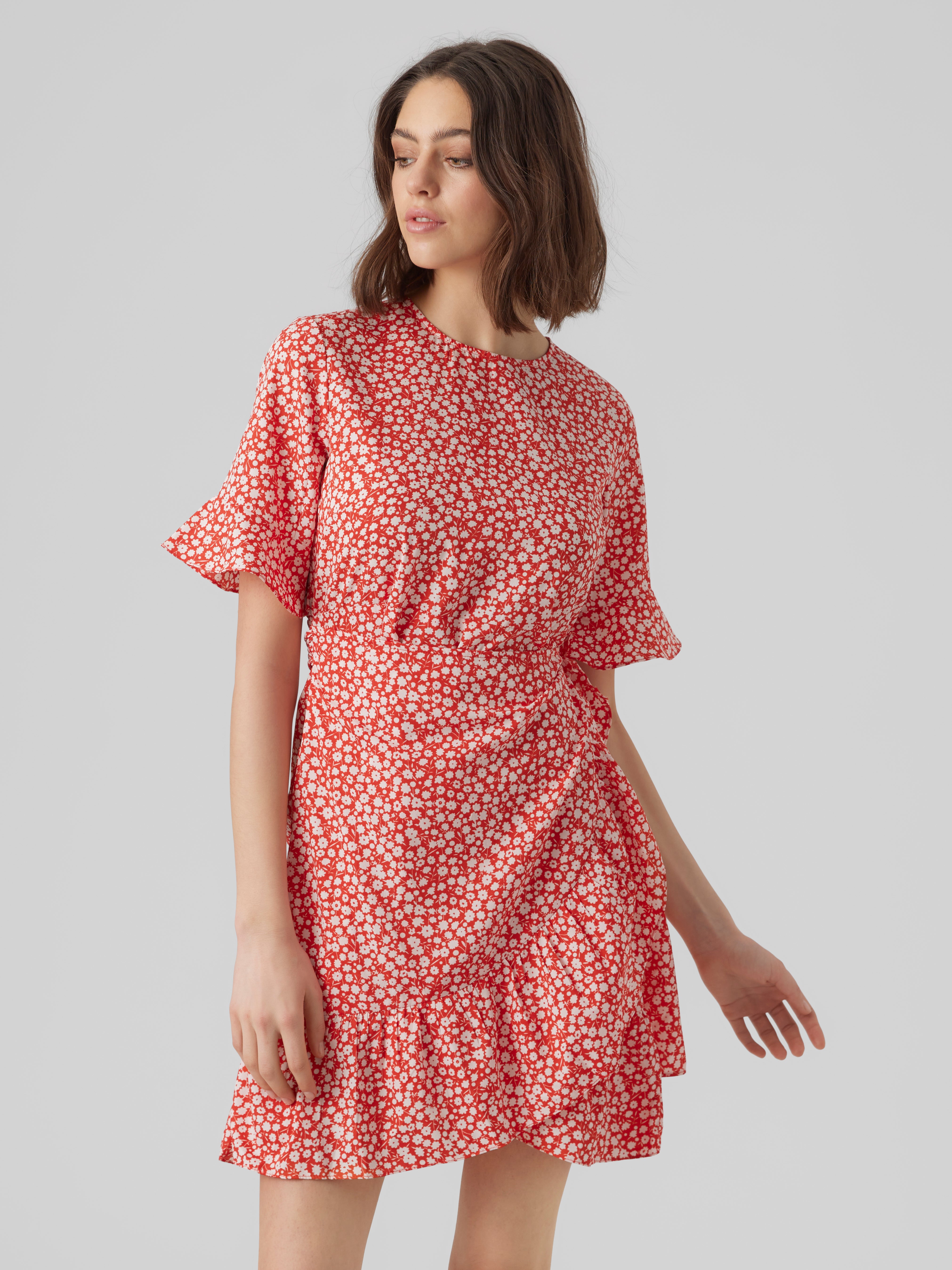 Henna wrap dress sale vero moda