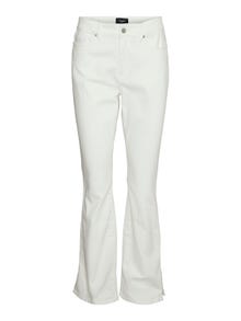 Vero Moda VMSELMA Utsvängd passform Jeans -Snow White - 10266231