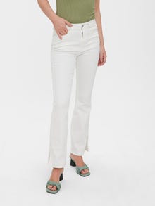 Vero Moda VMSELMA Taille haute Flared Fit Jeans -Snow White - 10266231