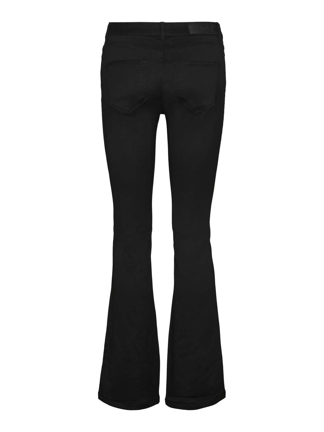 Vero Moda VMPEACHY Mid rise Flared fit Jeans -Black - 10266319