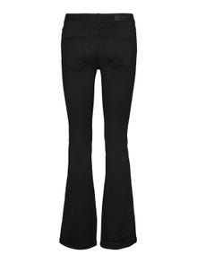 Vero Moda VMPEACHY Mid rise Flared fit Jeans -Black - 10266319