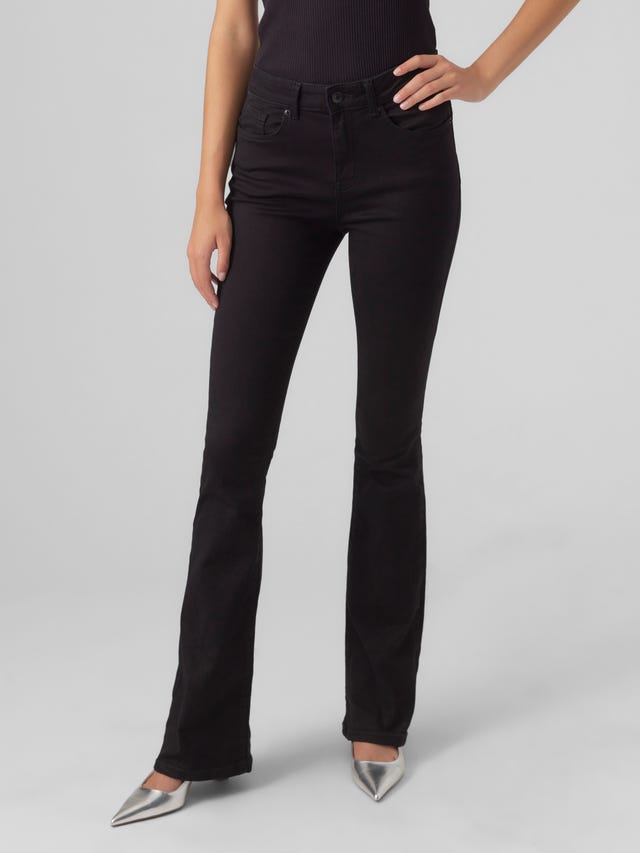 Vero Moda VMPEACHY Taille moyenne Flared Fit Jeans - 10266319
