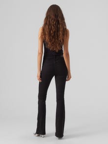 Vero Moda VMPEACHY Flared Fit Jeans -Black - 10266319