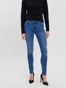 Vero Moda VMSEVEN Vita media Slim Fit Jeans -Medium Blue Denim - 10266397