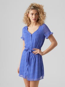 Vero Moda VMCARO Kort klänning -Dazzling Blue - 10266578