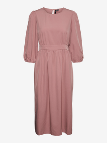 Vero Moda VMOLIVIA Lång klänning -Nostalgia Rose - 10266583