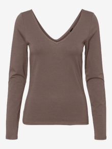 Vero Moda VMNELLY Tops -Deep Taupe - 10266876