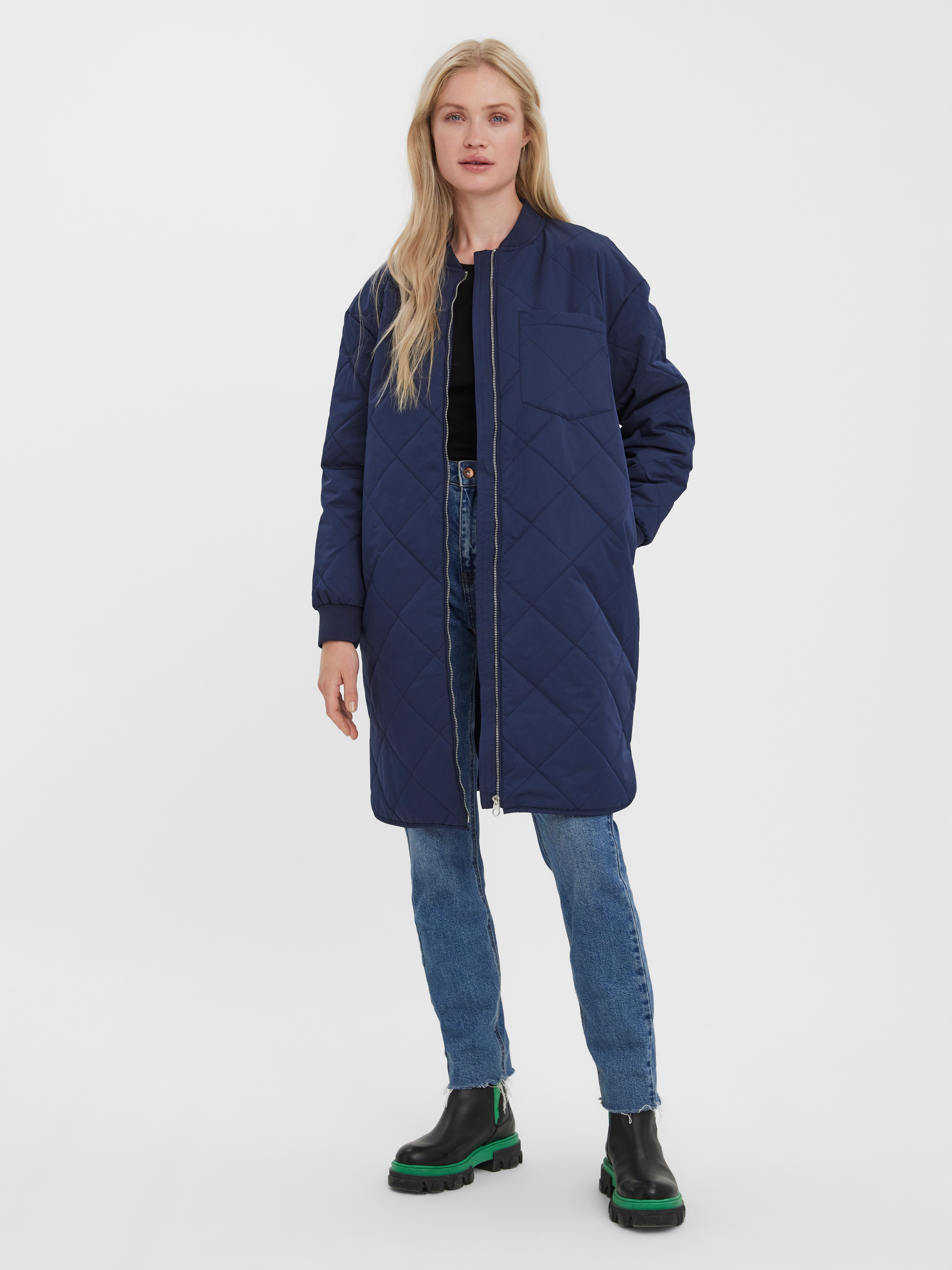 Vero Moda übergangsjacke Vero Moda Mantel Hellblau Vero