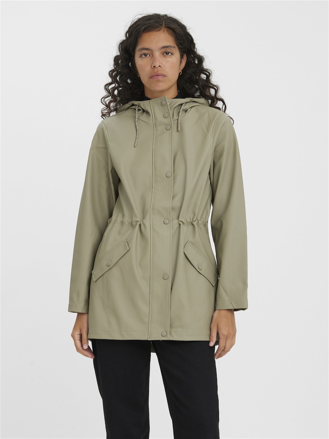 Ondartet and Nogen som helst rain jacket | Medium Grey | Vero Moda®
