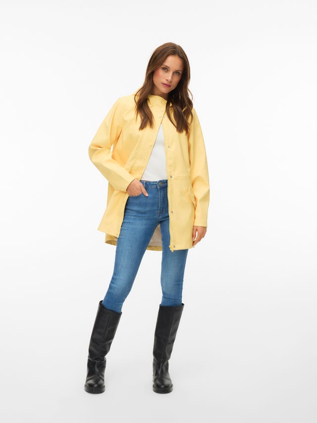 Veste de Pluie Jaune Femme Vero Moda Teddy Coated Veste de Pluie Jaune Femme Vero Moda Teddy Coated