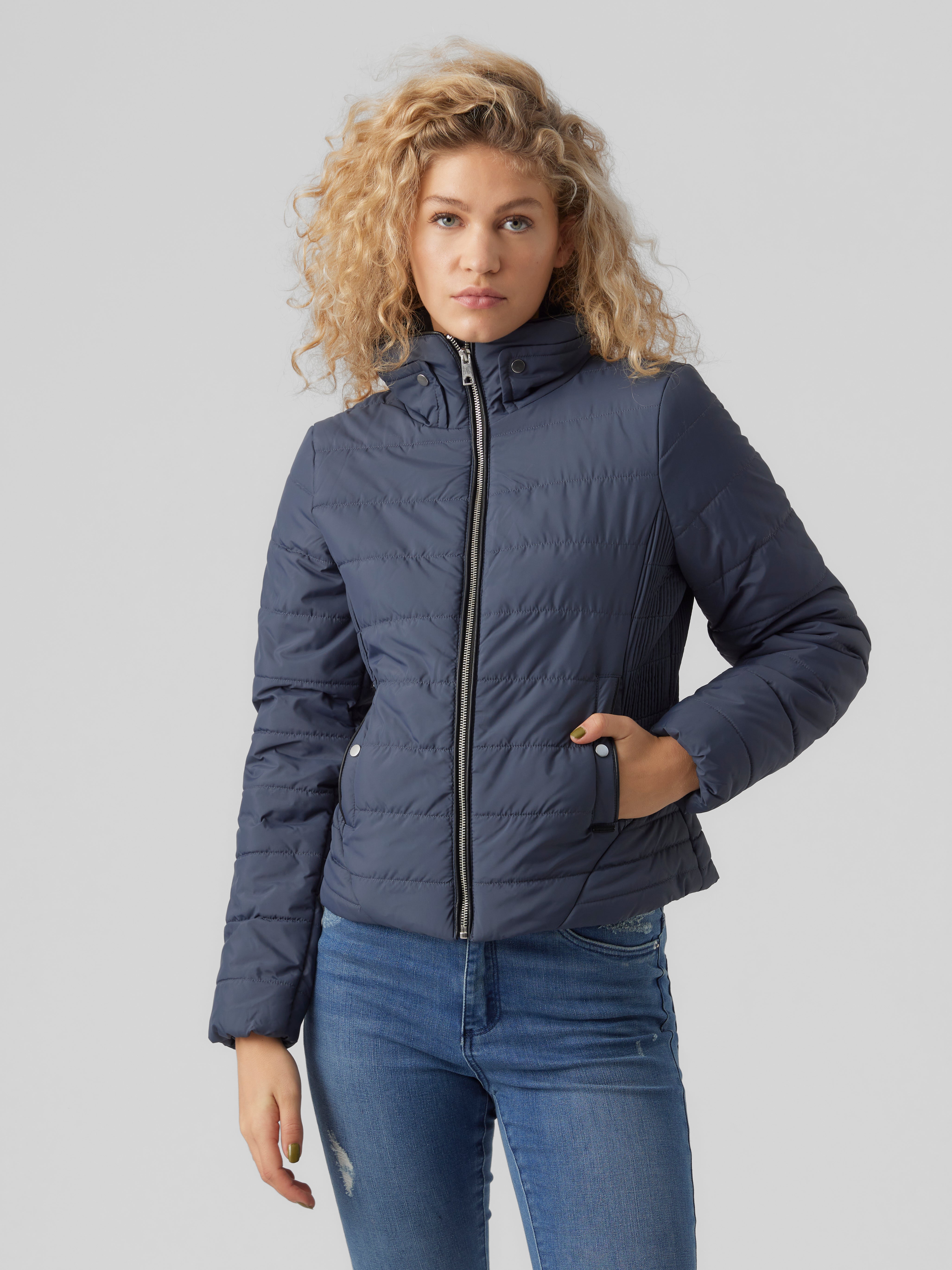 vero moda steppjacke blau