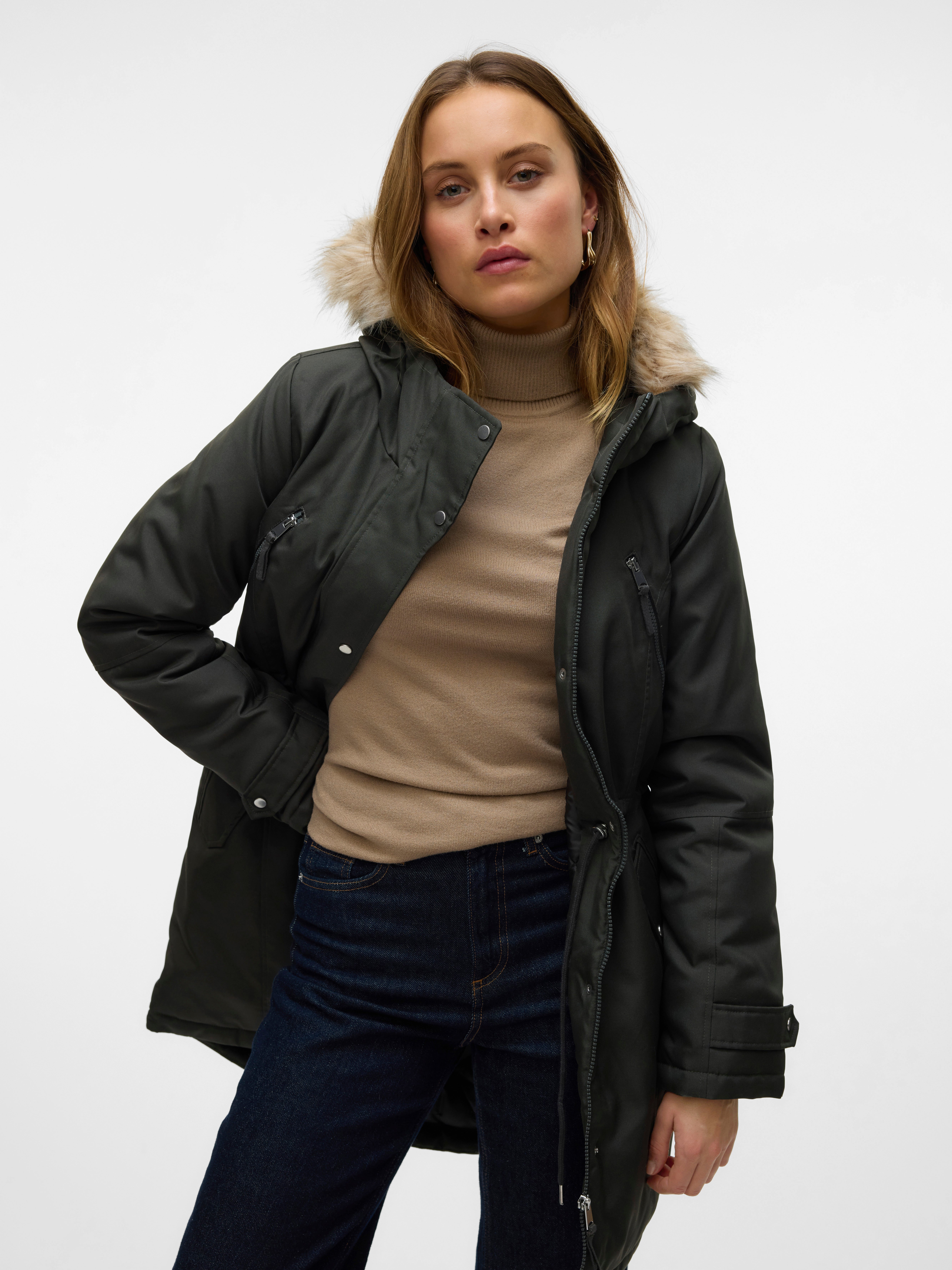 Veste fourrure vero online moda