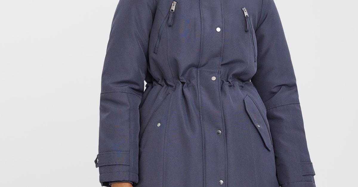 Hood Storm cuffs to prevent wind from entering Coat Medium Blue