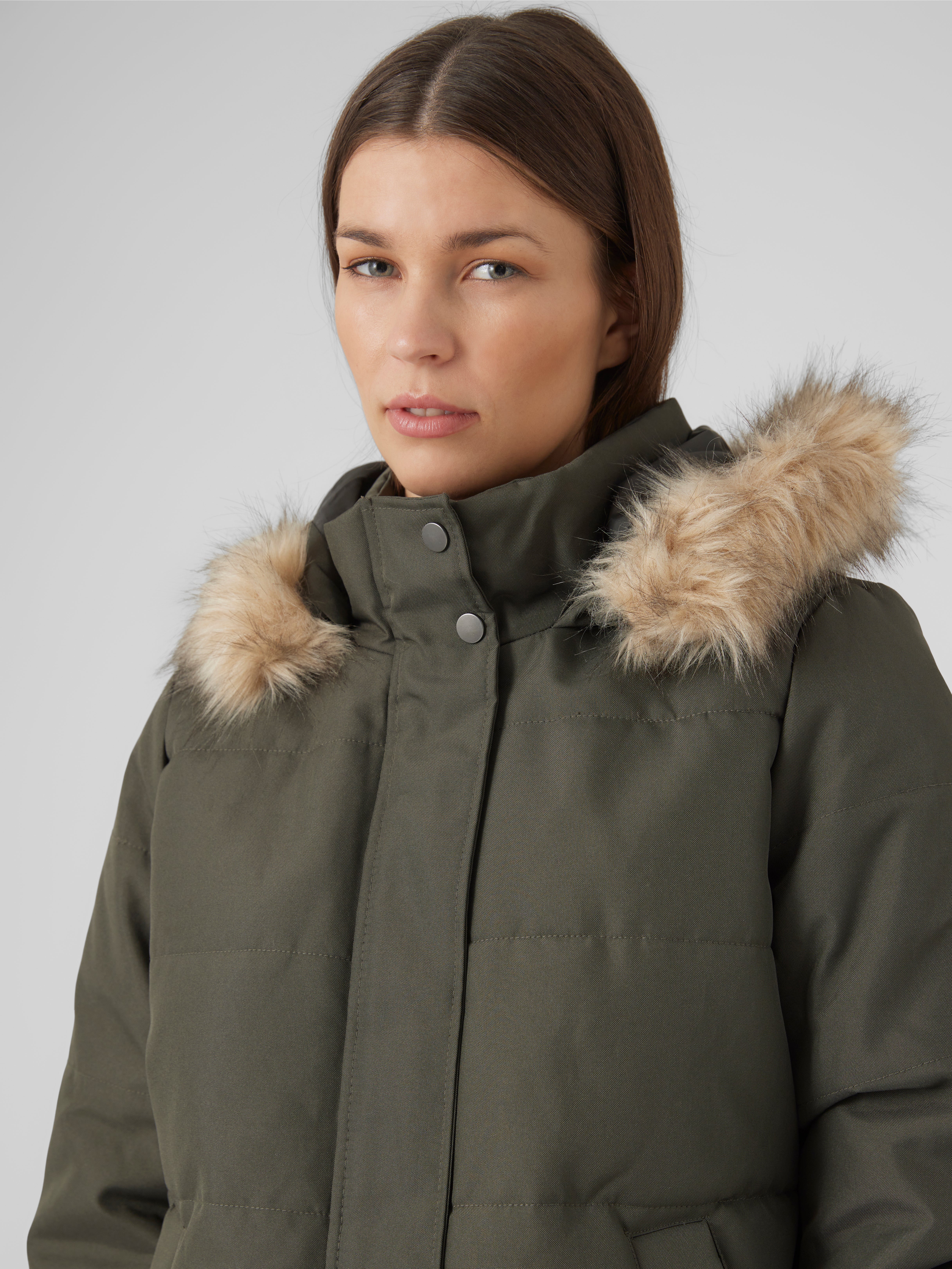 Vero moda clearance hooded wool coat