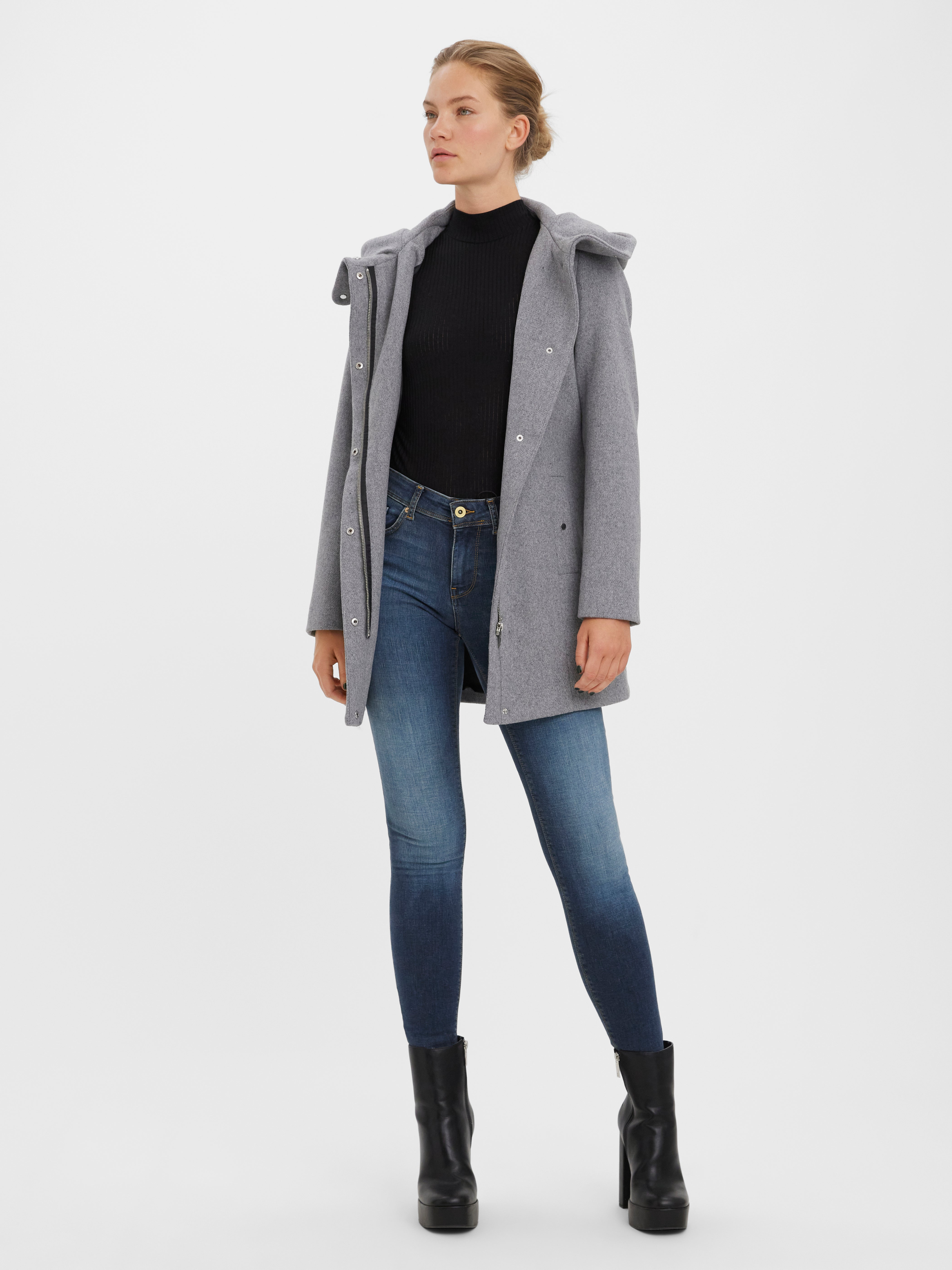 Vero moda hooded deals wool coat